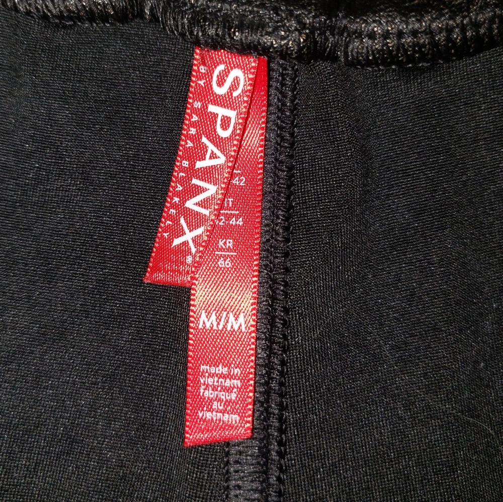 Spanx Black Faux Leather Joggers - Picture 7 of 11